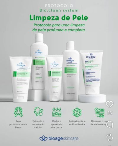 KIT LIMPEZA DE PELE 5 ITENS BIOAGE